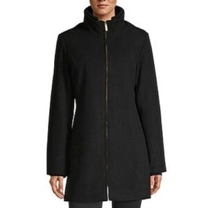 🌷Athletic Works Black Hooded Trench Coat with Zipper🌷size:1X